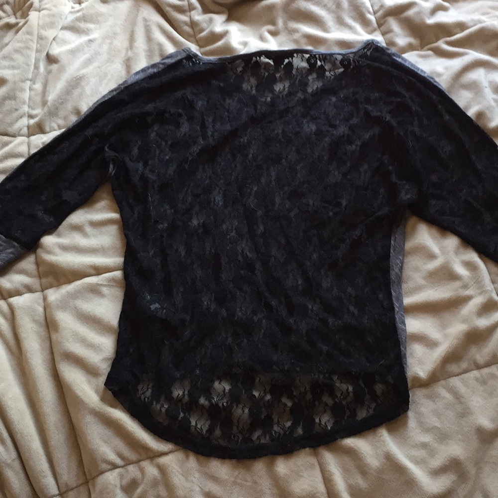 G by Guess see through lace back top - Picture 2 of 5